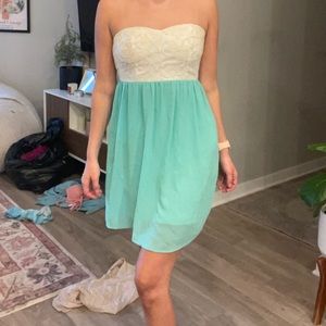 Blue and White Cocktail Dress